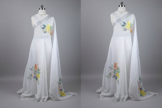Sunlit Blossom Saree