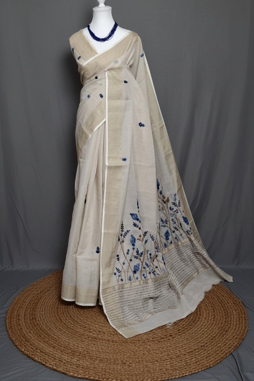 Blue Meadow Linen Tissue