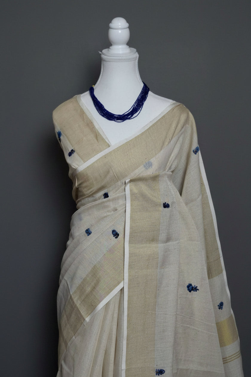 Blue Meadow Linen Tissue