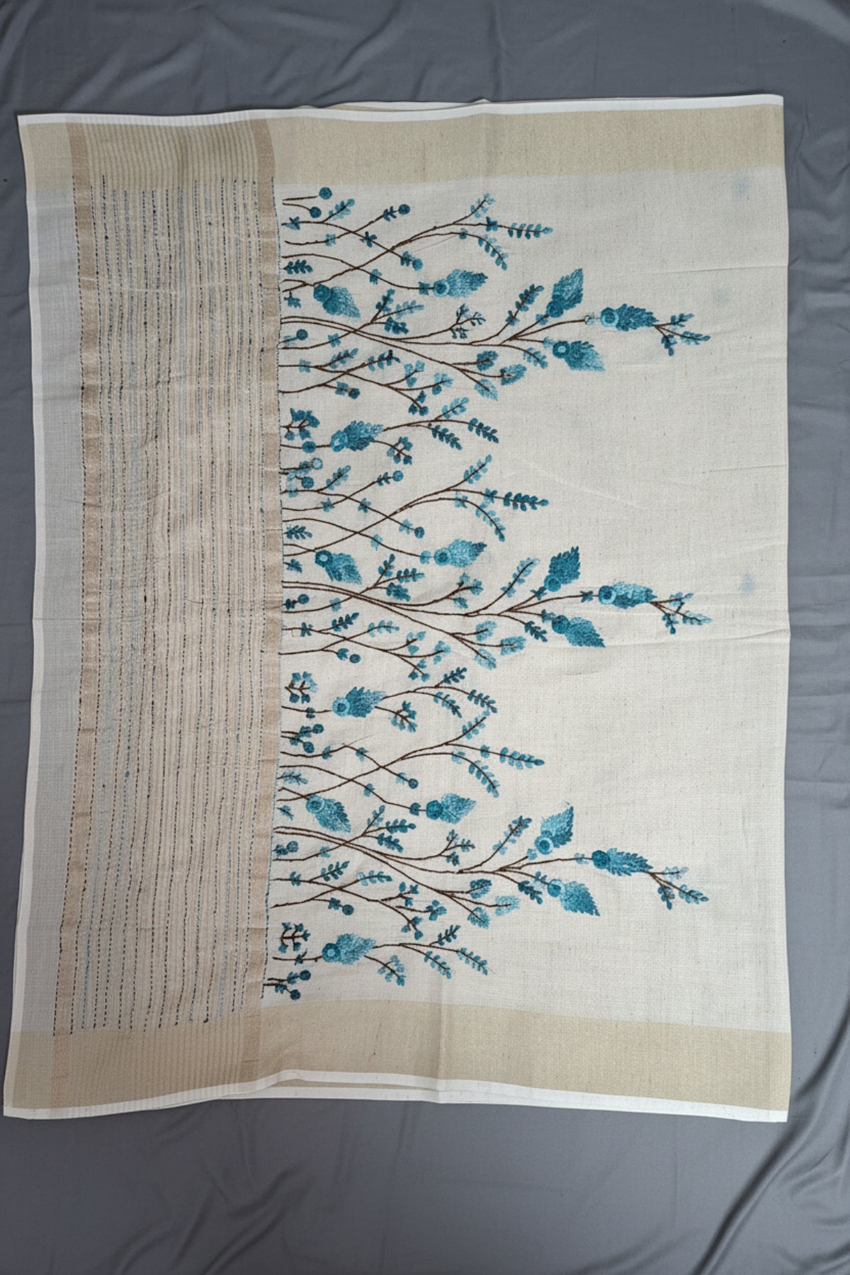 Blue Meadow Linen Tissue
