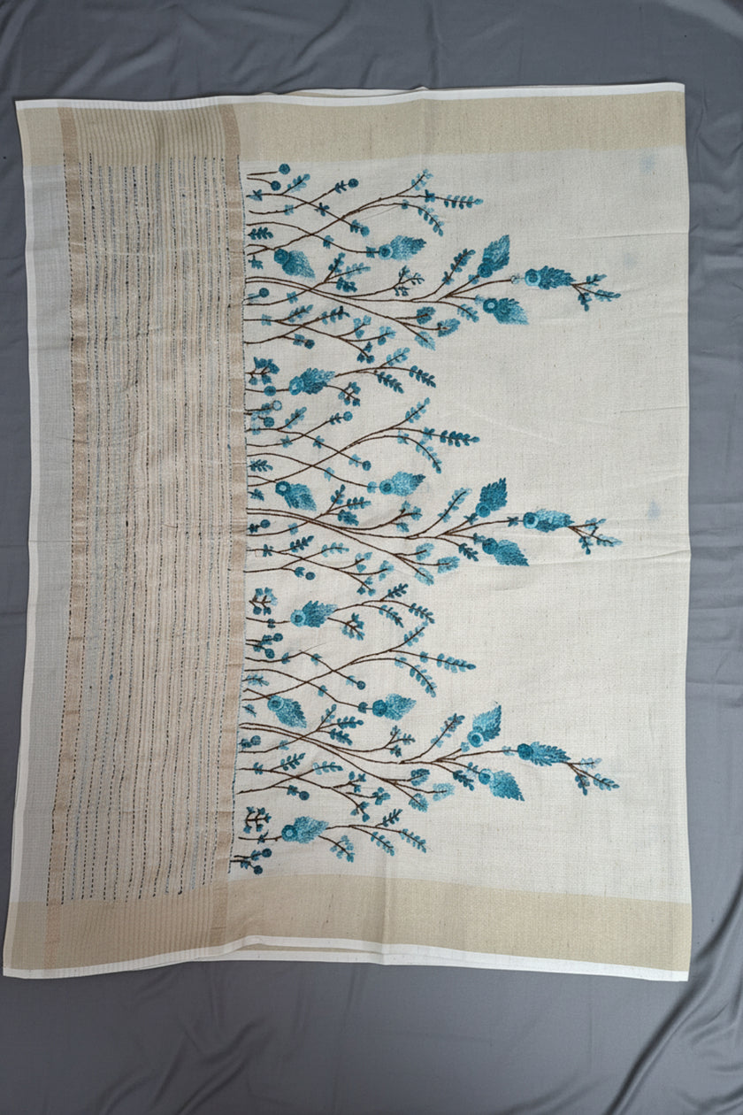 Blue Meadow Linen Tissue