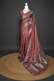 Maroon Lustre Silk