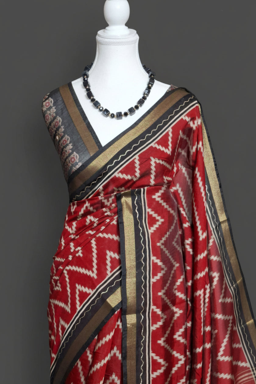 Crimson Heritage Chanderi Tussar