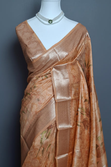 Zari Grace Chanderi Saree