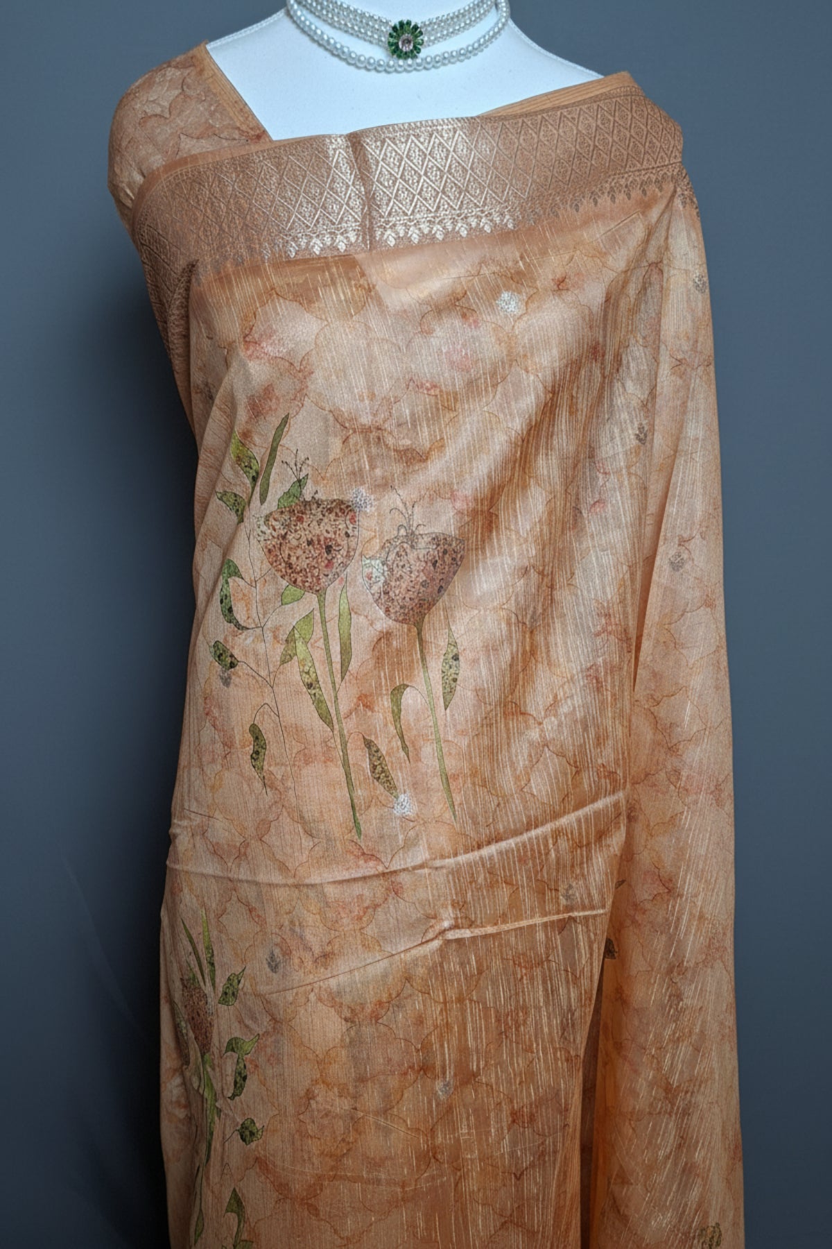 Zari Grace Chanderi Saree