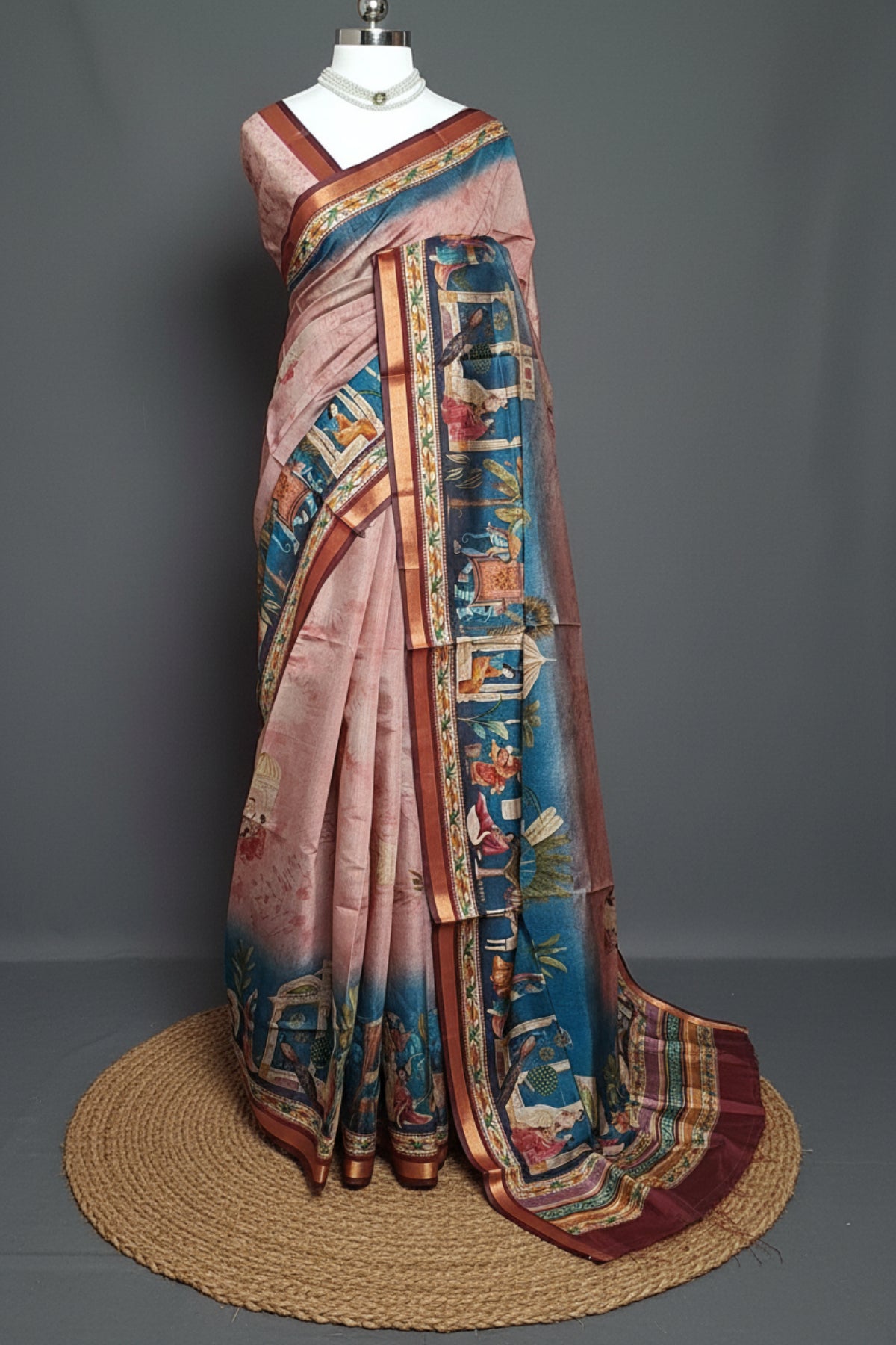 Heritage Tales Semi Modal Saree