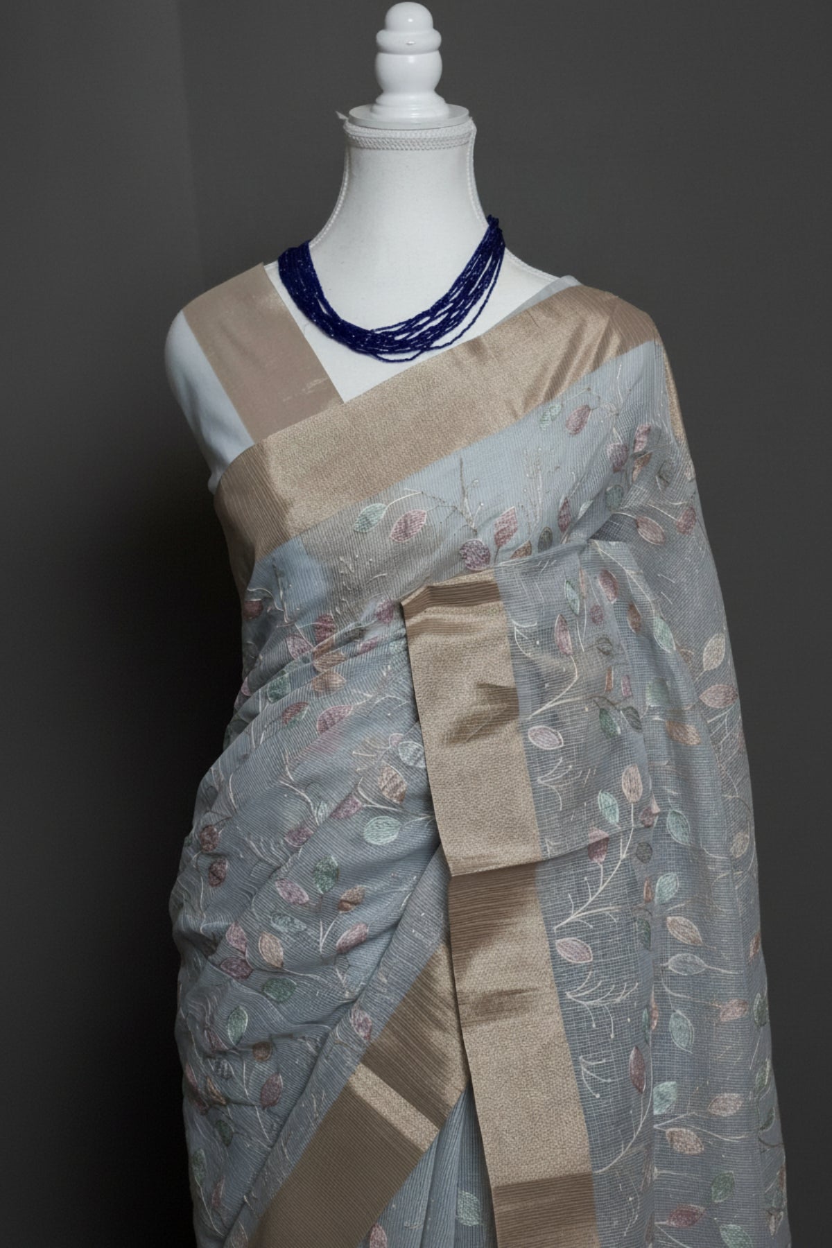 Moonmist Floral Silky Kota Saree
