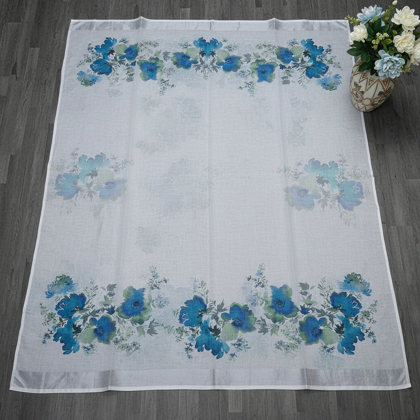 Floral Haze Linen Saree