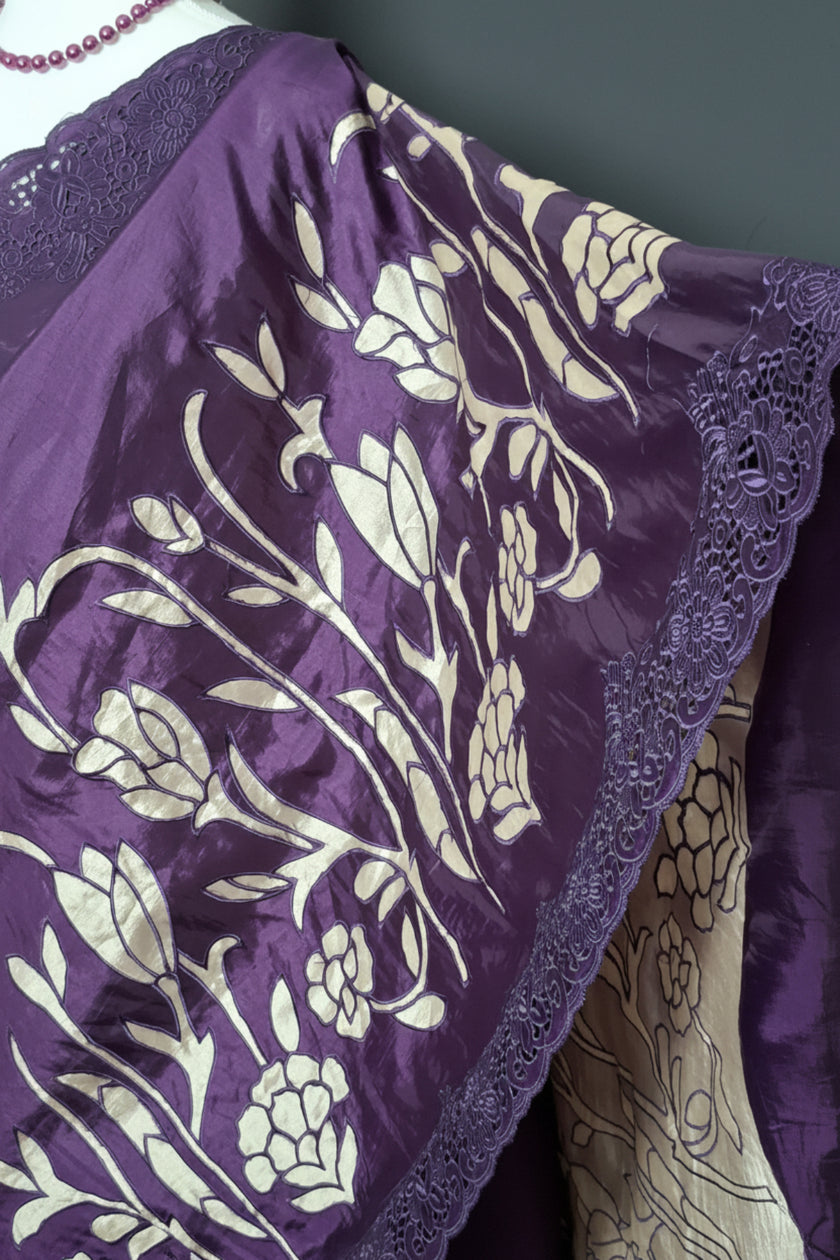 Signature Cutwork Appliqué Silk Saree