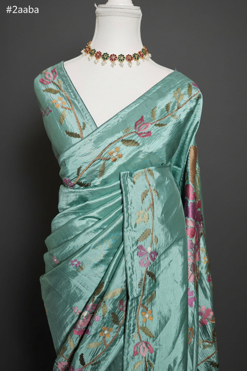 Enchanted Bloom Raw Silk