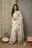 Lotus Bloom Chanderi Organza Saree