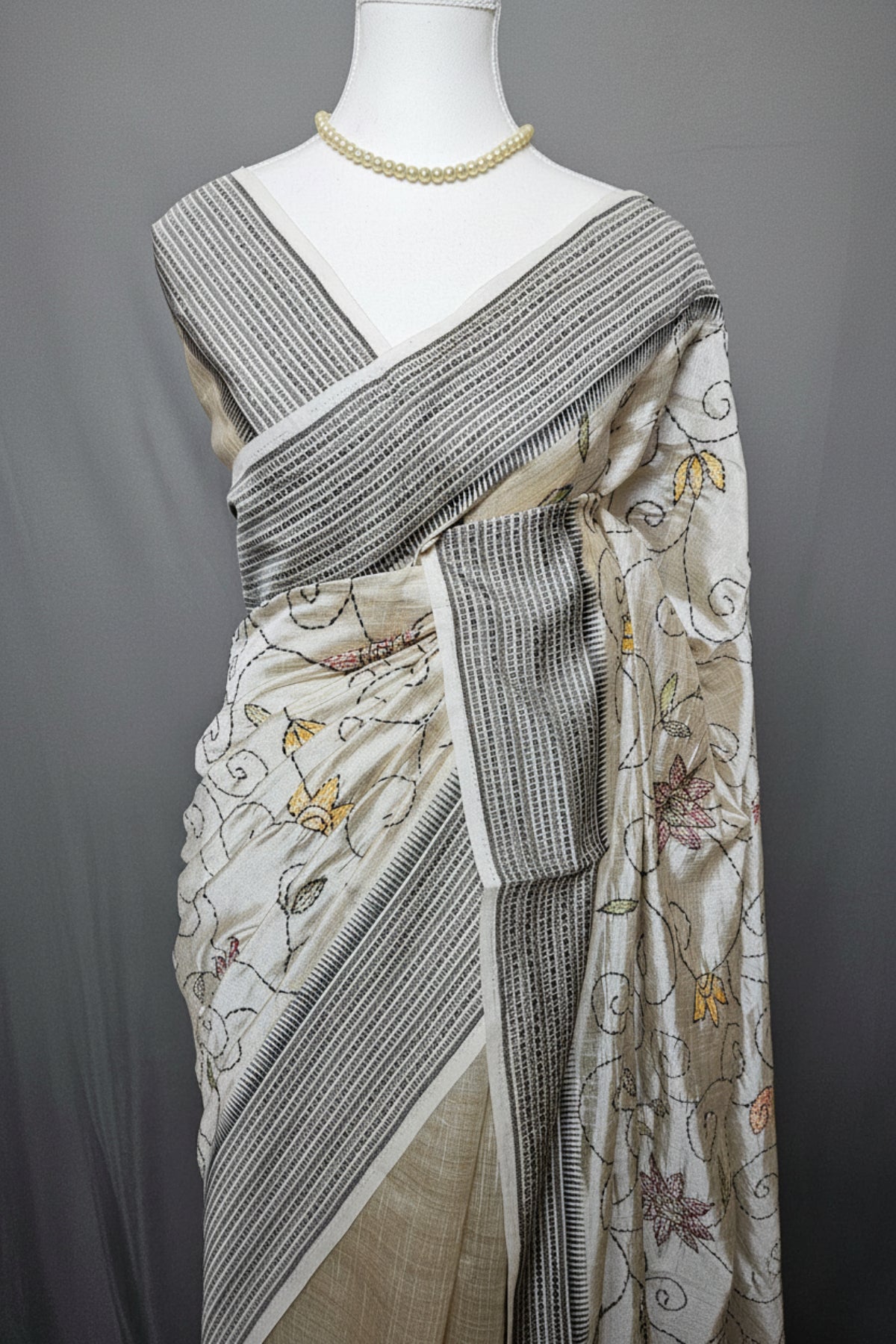 Timeless Vines Cotton Silk Saree