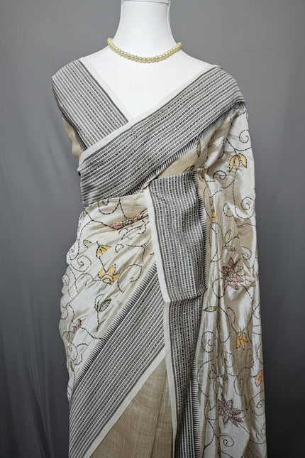 Timeless Vines Cotton Silk Saree
