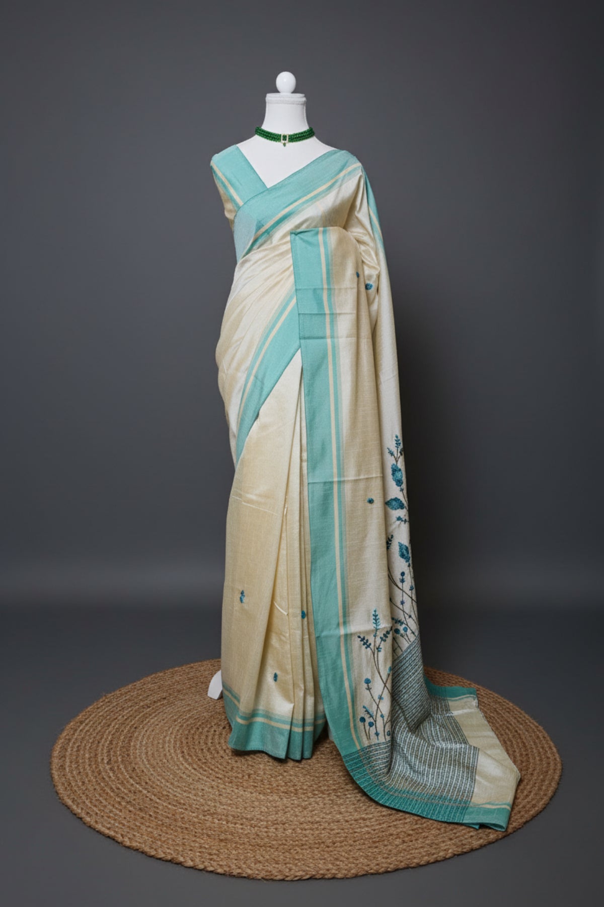 Whispering Blooms Cotton Silk Saree