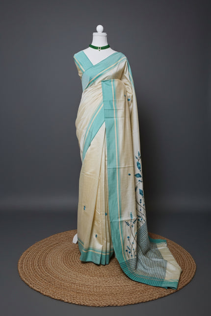 Whispering Blooms Cotton Silk Saree