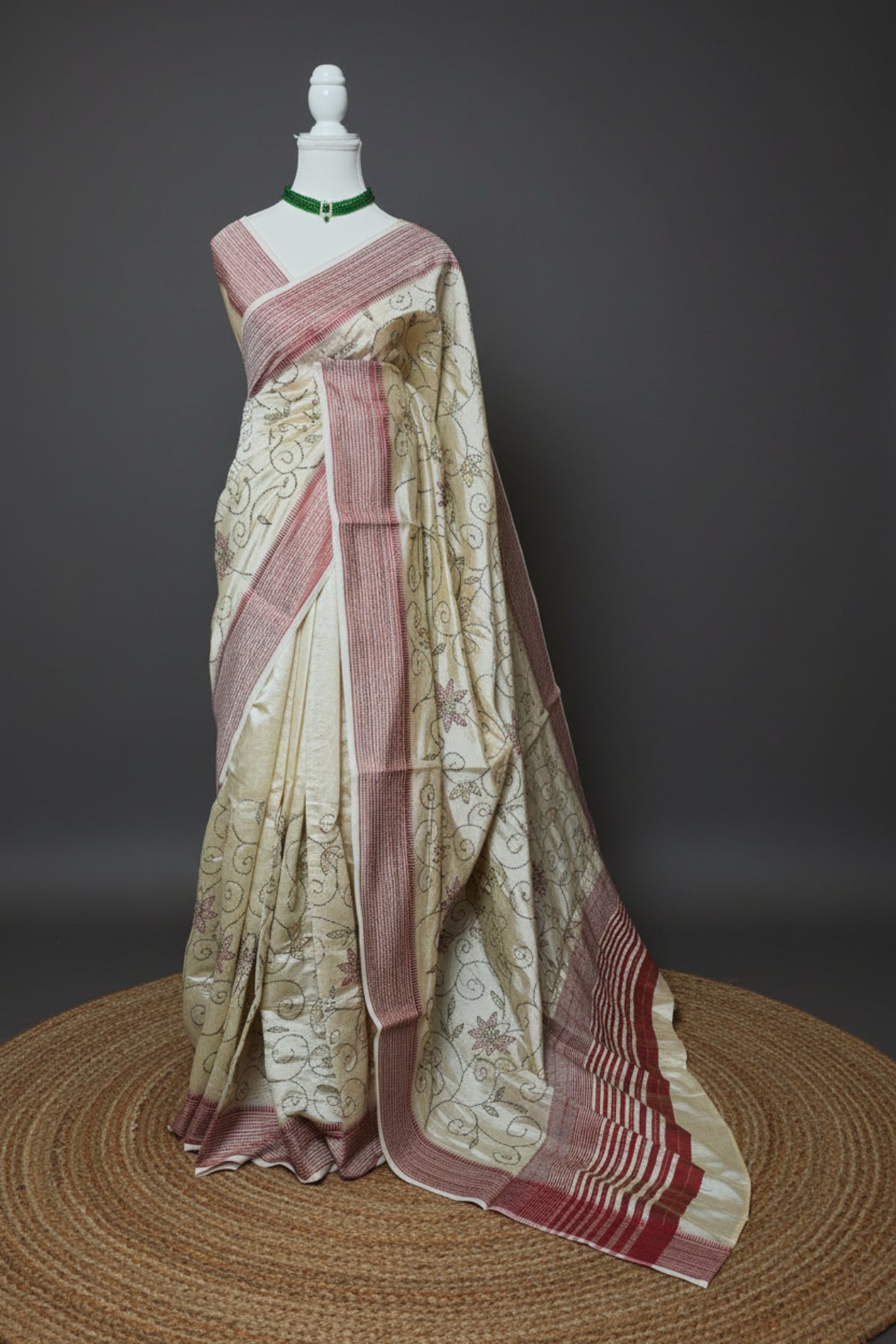 Timeless Vines Cotton Silk Saree