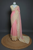 Pastel Whisper Embroidered Silky Kota