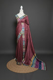 Rainbow Border Matka Silk
