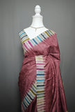 Rainbow Border Matka Silk