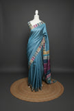 Rainbow Border Matka Silk