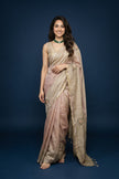 Dual Tone Blossom Blended Tussar Saree