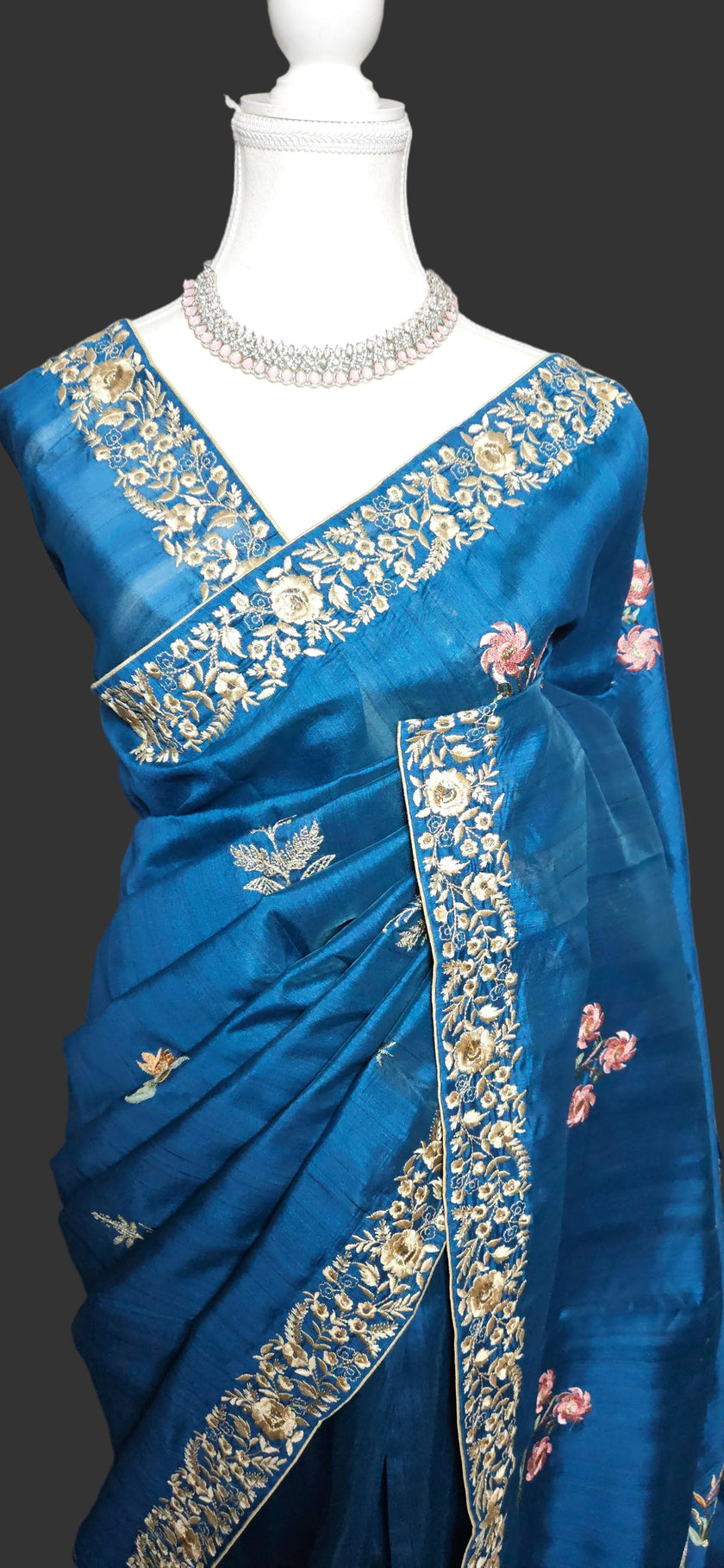 Royal Bloom Premium Semi Tussar Saree