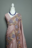 Rosevine Cutwork Tussar Saree