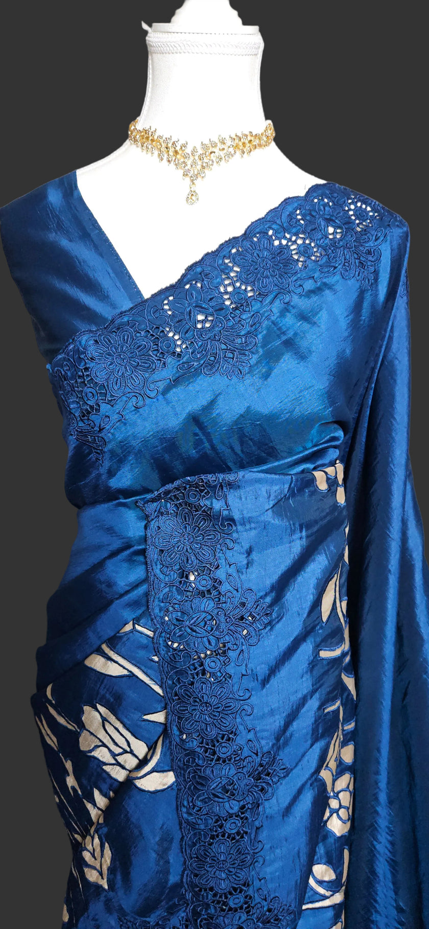 Signature Cutwork Appliqué Silk Saree