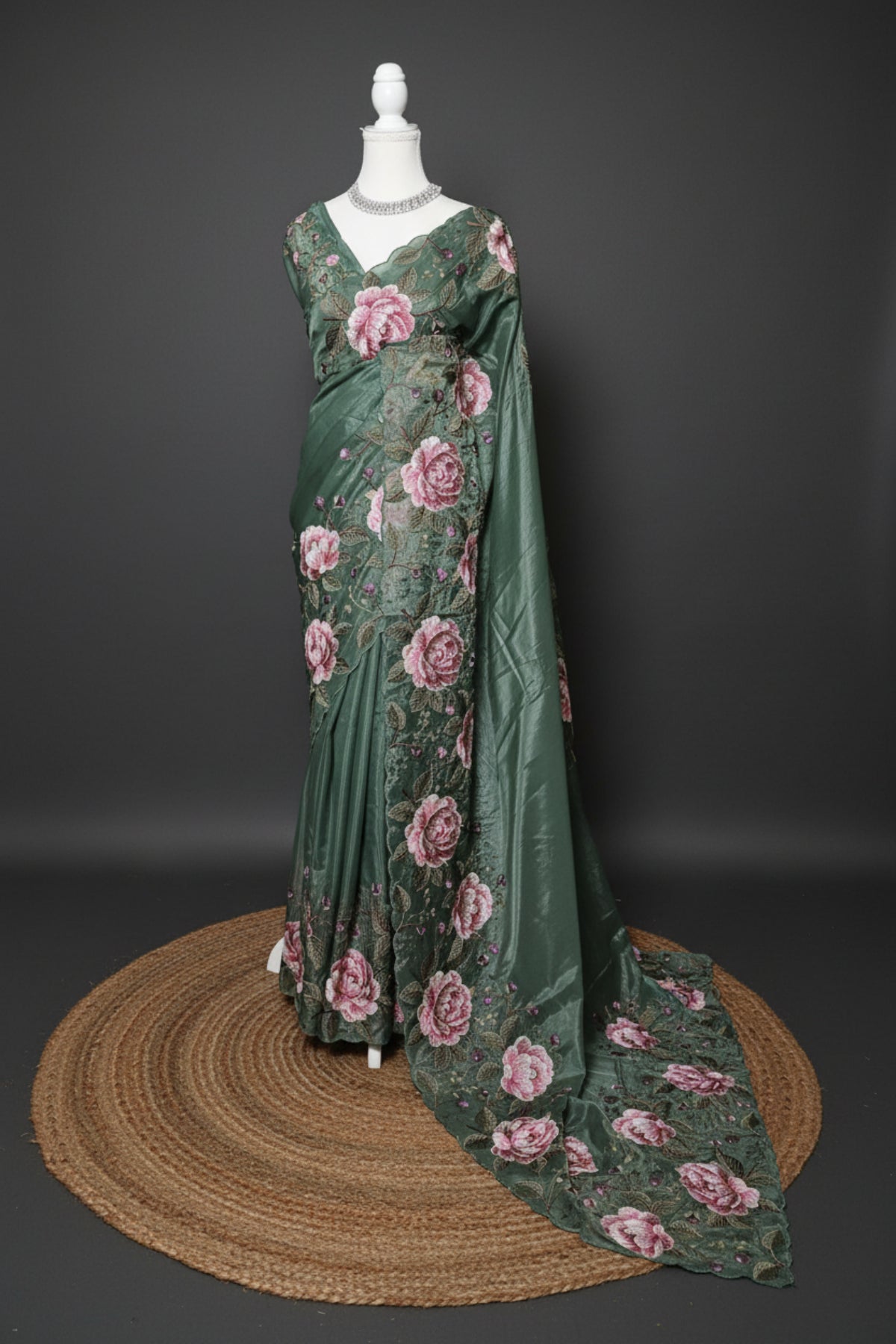 Rose Garden Soft Organza Saree