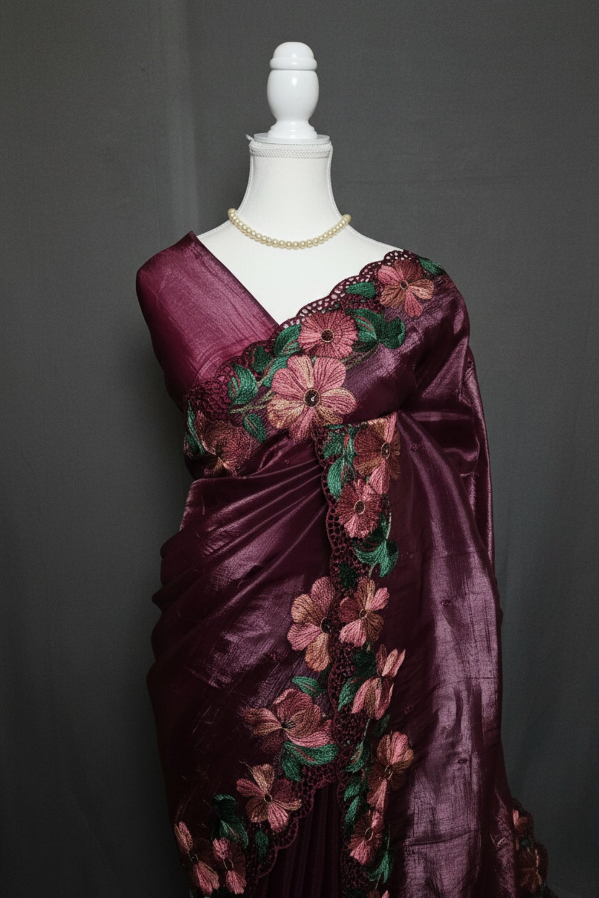Floral Blossom Crush Silk Saree