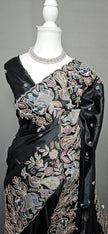 Persian Garden Satin Dobby Tussar Saree