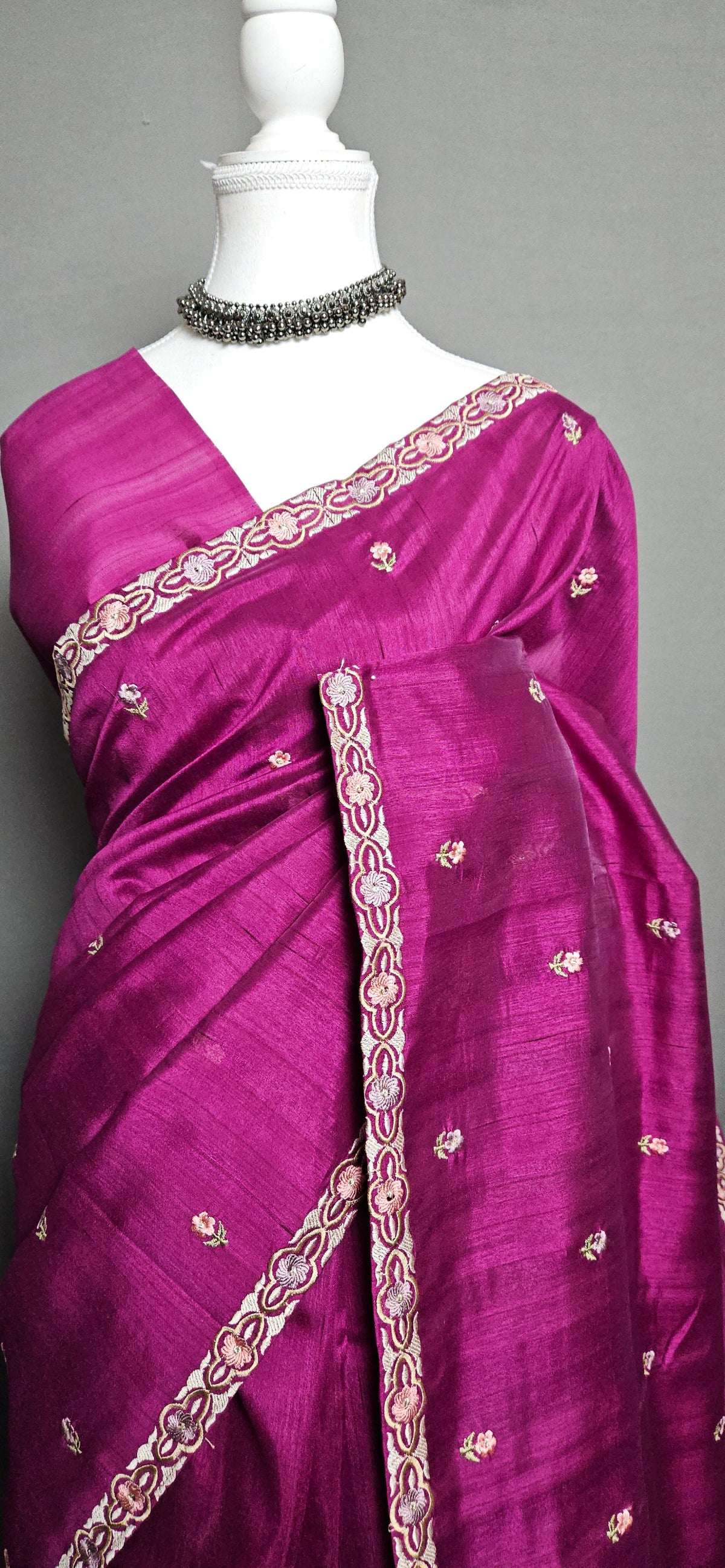 Timeless Butta Semi Tussar Saree