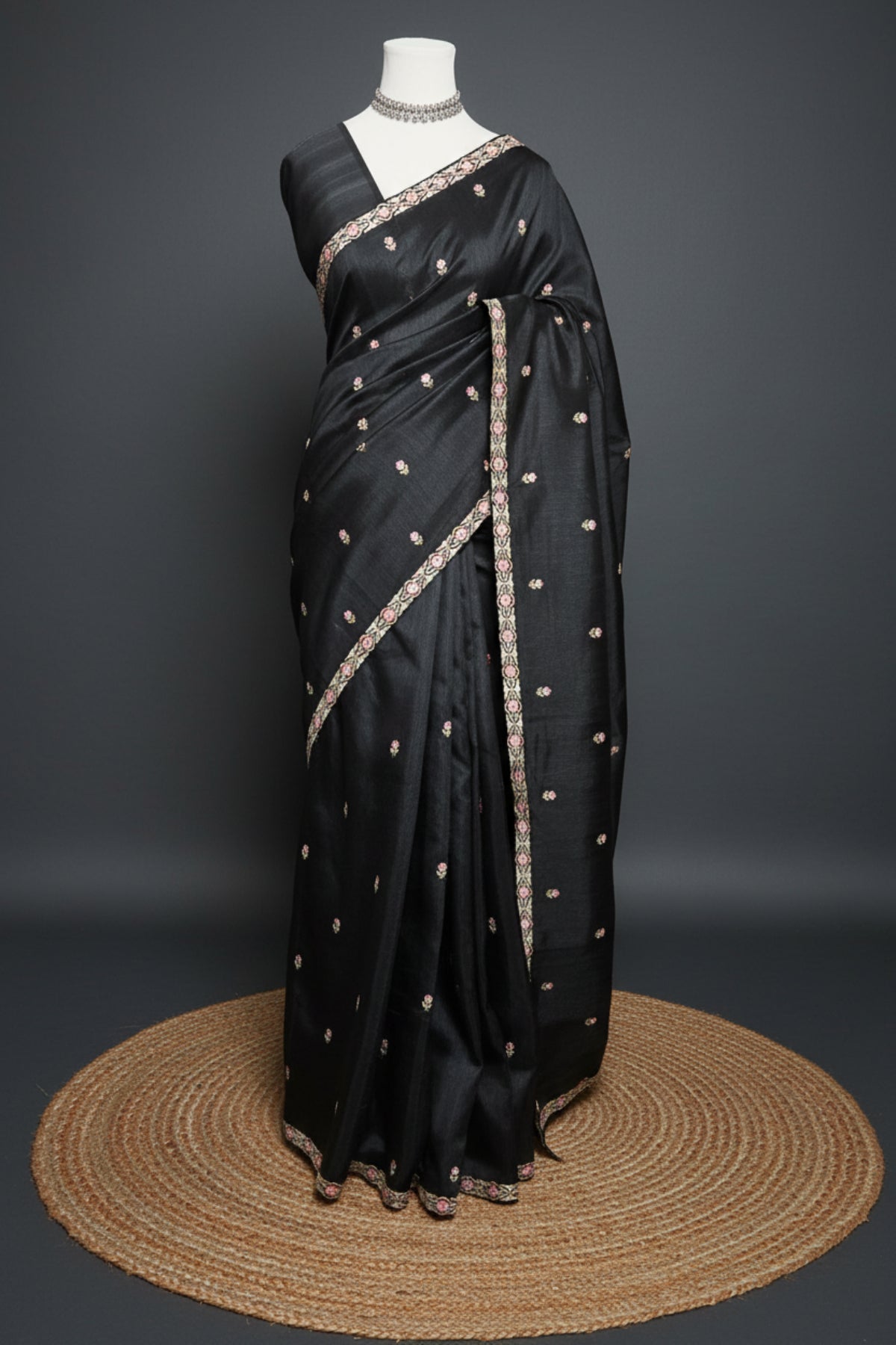 Timeless Butta Semi Tussar Saree