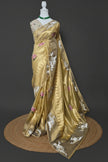 Golden Majesty Pure Kora Silk Saree
