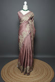 Floral Bloom Satin Tussar Saree