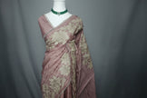 Floral Bloom Satin Tussar Saree