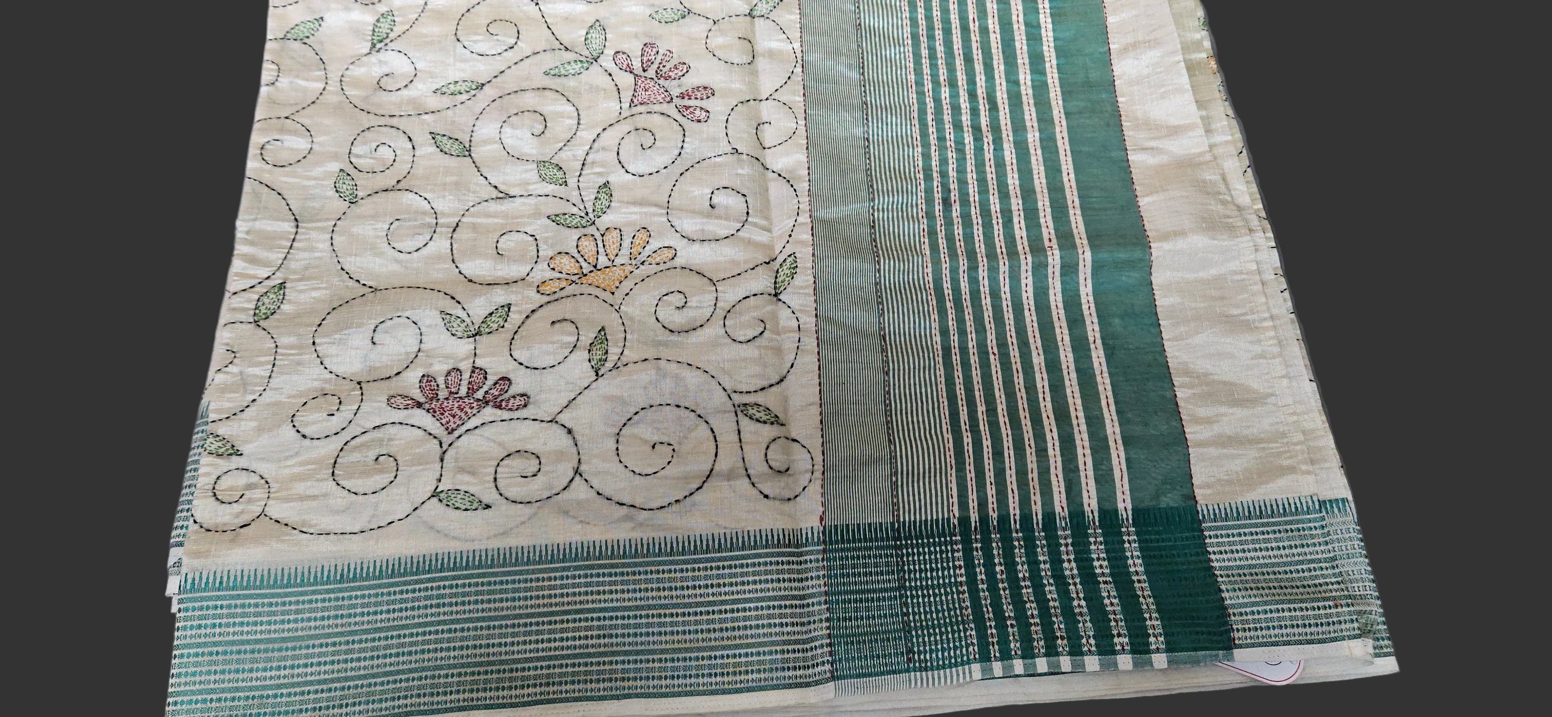 Timeless Vines Cotton Silk Saree