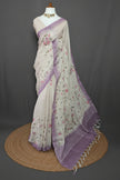 Thamara Vines Linen Cotton Saree