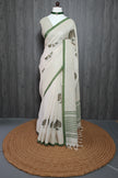Tree of Life Linen Cotton Saree