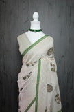 Tree of Life Linen Cotton Saree