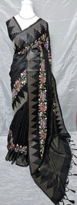 Floral Loom Jute Silk Saree