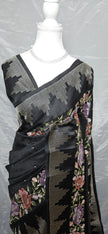 Floral Loom Jute Silk Saree