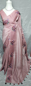 The Blush & Rose Jute Silk Saree
