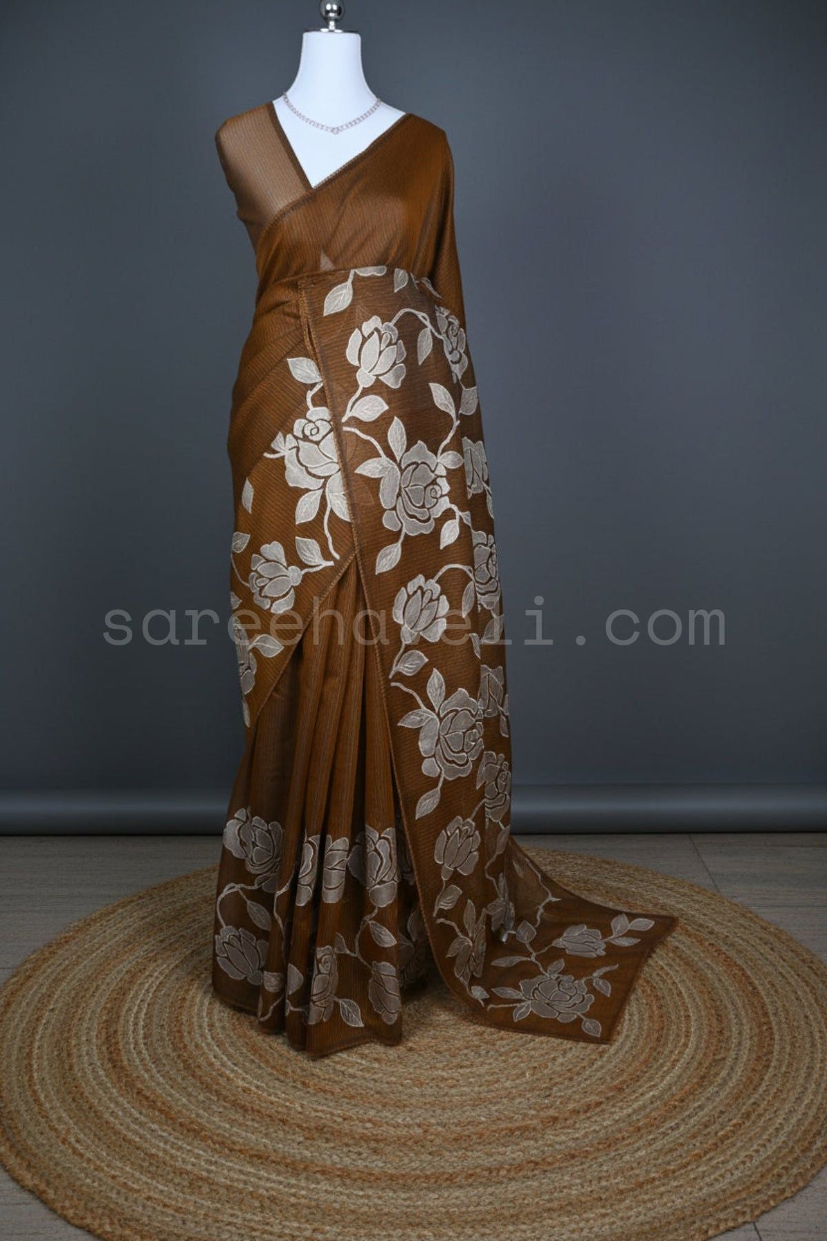 Mocha Gold Appliqué Kota