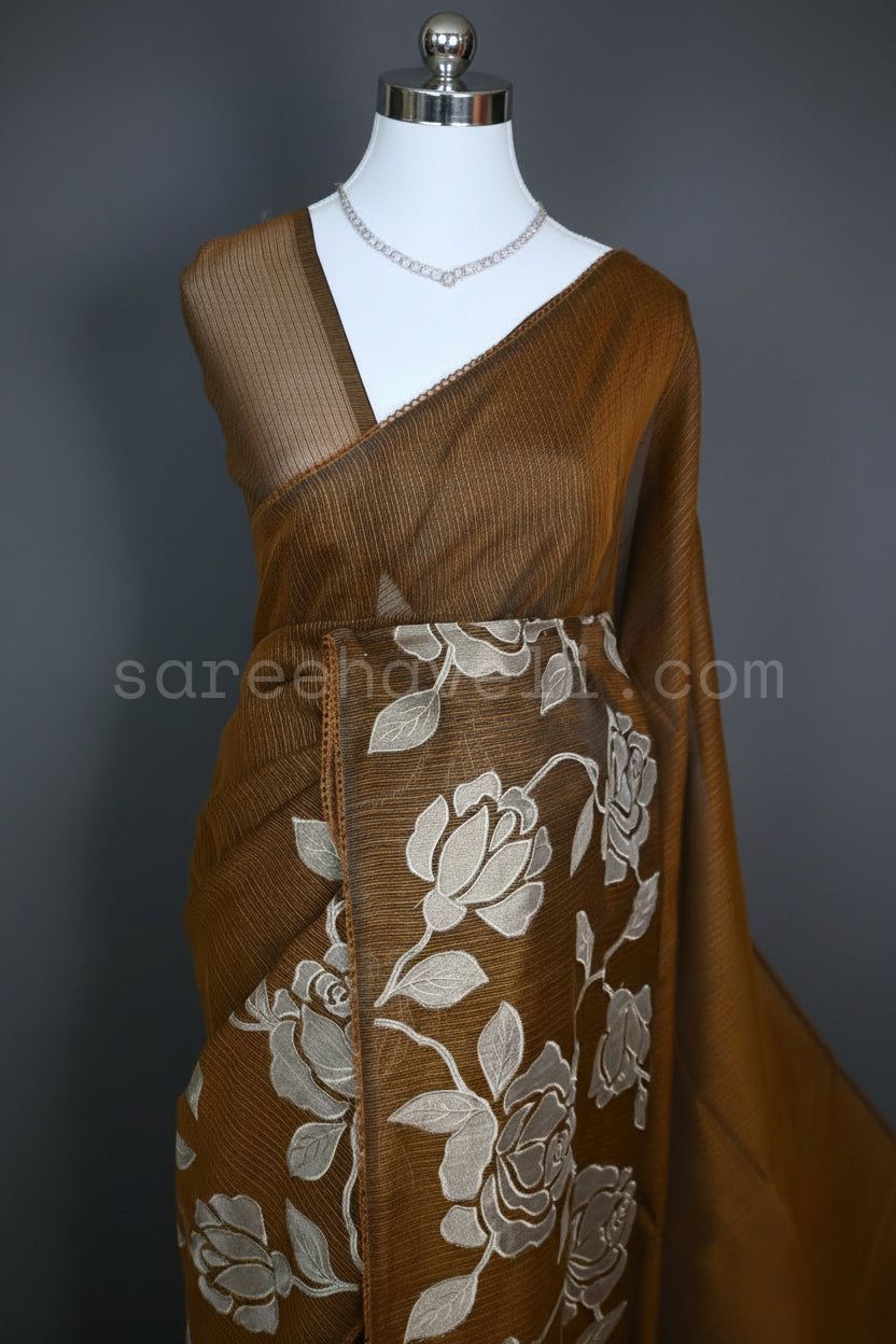 Mocha Gold Appliqué Kota