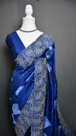Botanical Lines  Blended Tussar Saree