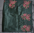 Floral Lace Crush Tussar Saree