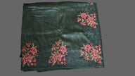 Floral Lace Crush Tussar Saree