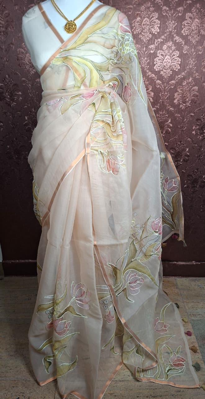Classic Kora Saree - Saree Haveli Default Title
