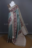 Sage Green Tussar Silk